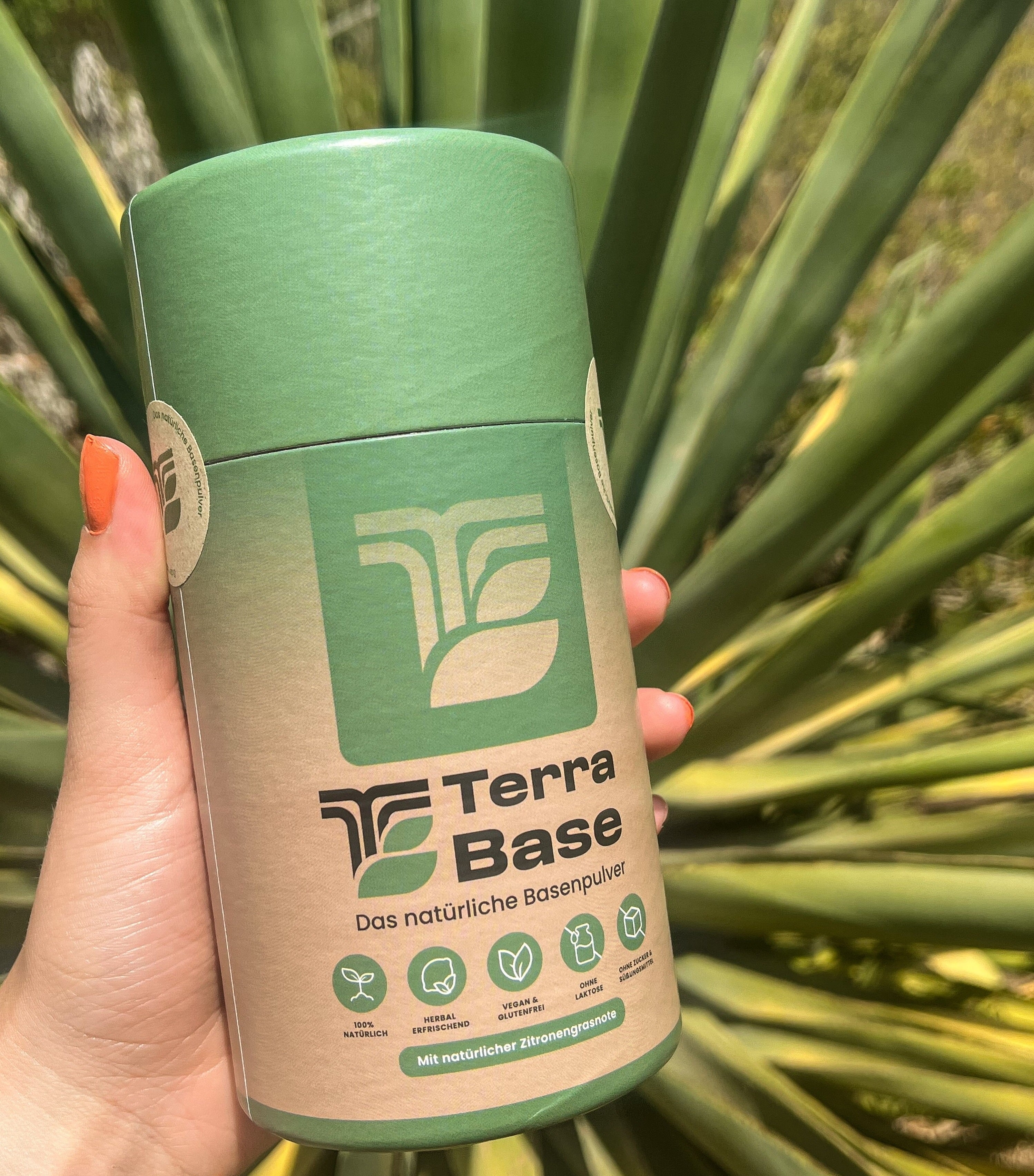 Eine Dose von TerraBase Basenpulver - Das natürliches Basenpulver ist für eine intakte Säure-Basen-Balance geeignet, ist 100% Vegan, Laktose- und Glutenfrei, ohne jegliche Süßungsmittel und Zucker. Es ist geeignet zum Fasten und zur Entsäuerung.